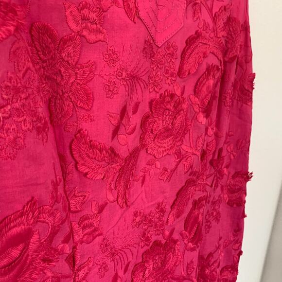 Talbots Pink Floral Raised Floral Embroidered Dress - Picture 3 of 10